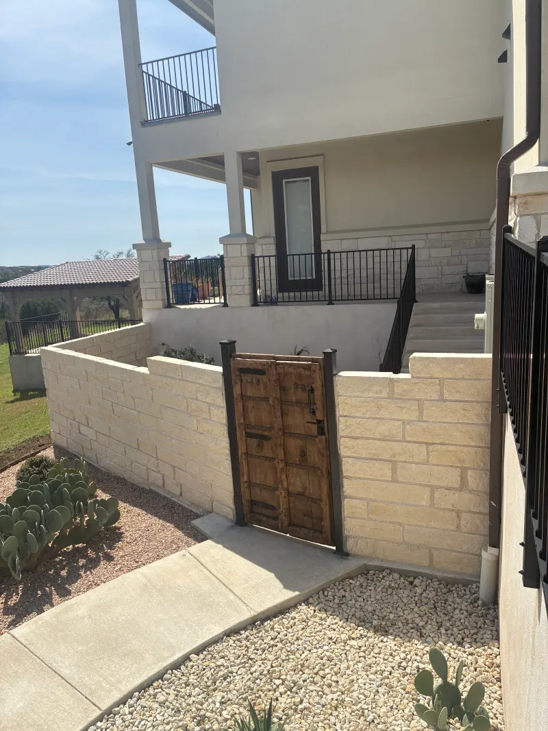 Outdoor Wall Construction